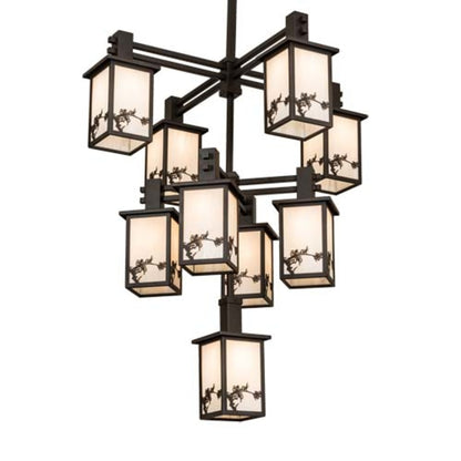 Meyda Tiffany Hyde Park 9 Light 40" Wide Chandelier