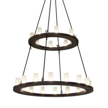 Meyda Tiffany Loxley 24 Light 54" Wide Ring Chandelier