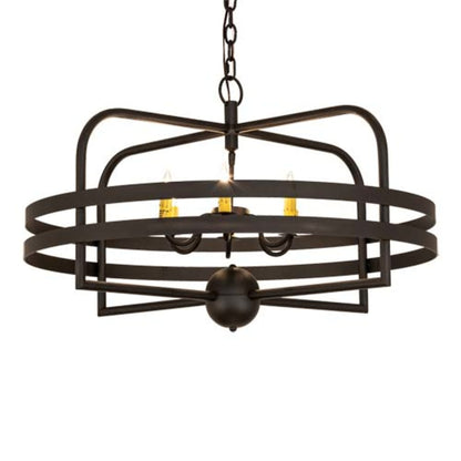 Meyda Tiffany Aldari 6 Light 32" Wide Taper Candle Style Chandelier