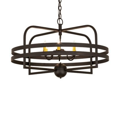 Meyda Tiffany Aldari 6 Light 32" Wide Taper Candle Style Chandelier