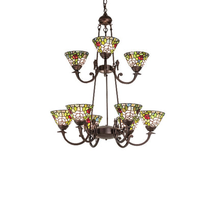 Meyda Tiffany Tiffany Roman 9 Light 32" Wide Chandelier