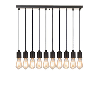 Meyda Tiffany 10 Light 27" Wide Linear Pendant