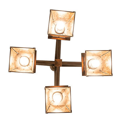 Meyda Tiffany Whispering Pines 4 Light 28" Wide Chandelier