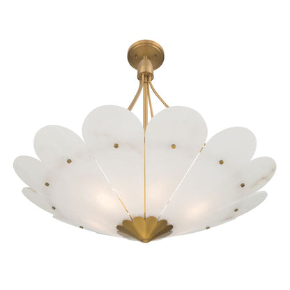 Minka Lavery Althira 6 Light 33" Wide Pendant with Alabaster Shade