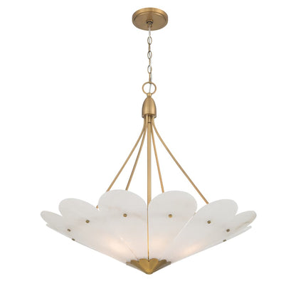 Minka Lavery Althira 6 Light 33" Wide Pendant with Alabaster Shade