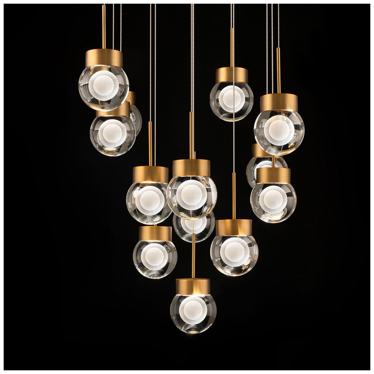 Modern Forms Double Bubble Aged Brass 3000K
