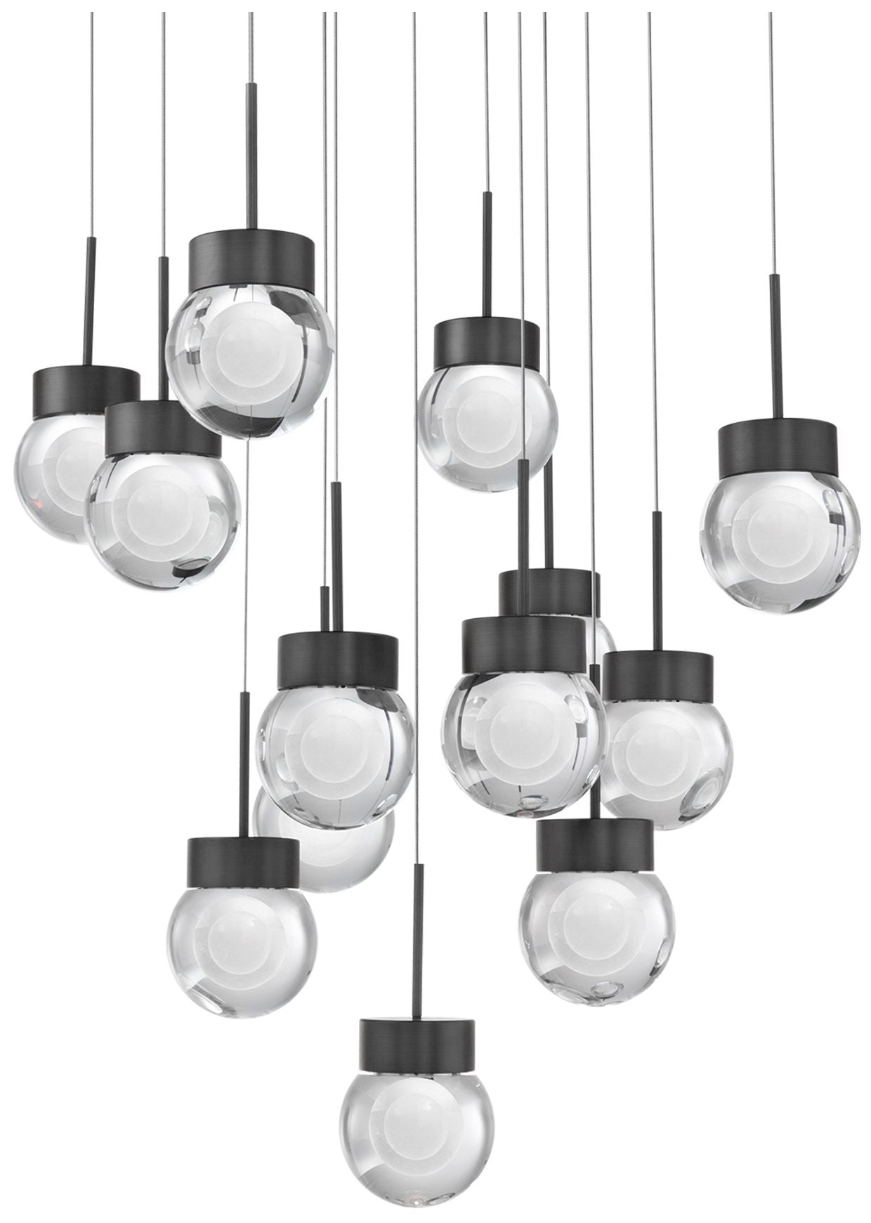 Modern Forms Double Bubble Black 3000K