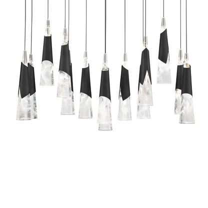 Modern Forms Kilt 14 Light 10" Wide LED Suspension Multi Light Pendant
