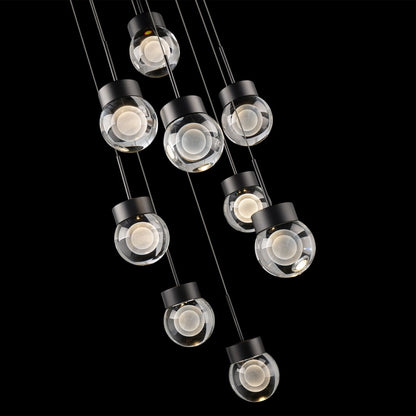 Modern Forms Double Bubble 9 Light 17" Wide LED Suspension Multi Light Pendant