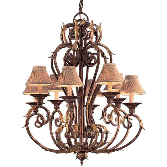 Metropolitan 8 Light 1 Tier Candle Style Chandelier from the Zaragoza Collection