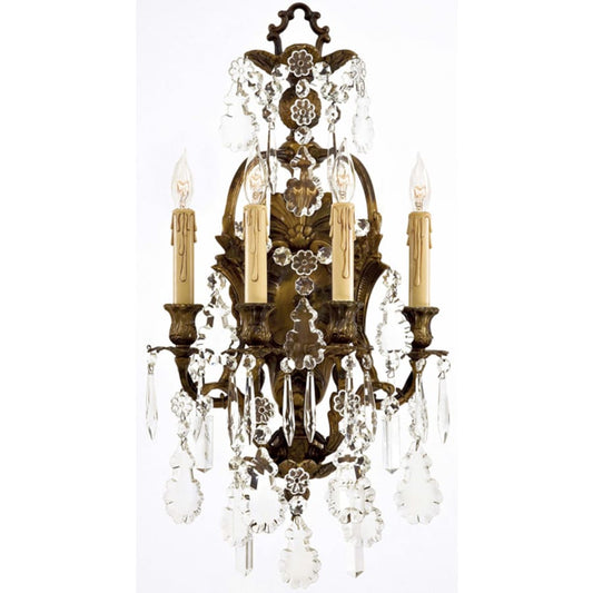 Metropolitan 4 Light Candle-Style Wall Sconce from the Vintage / Crystal Collection