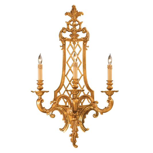 Metropolitan 3 Light 22.5" Width Candle-Style Wall Sconce from the Metropolitan Collection