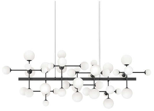 Nebula LED Bar Pendant - Satin Black
