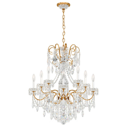 New Orleans 31"H x 28"W 10-Light Crystal Chandelier in Heirloom G
