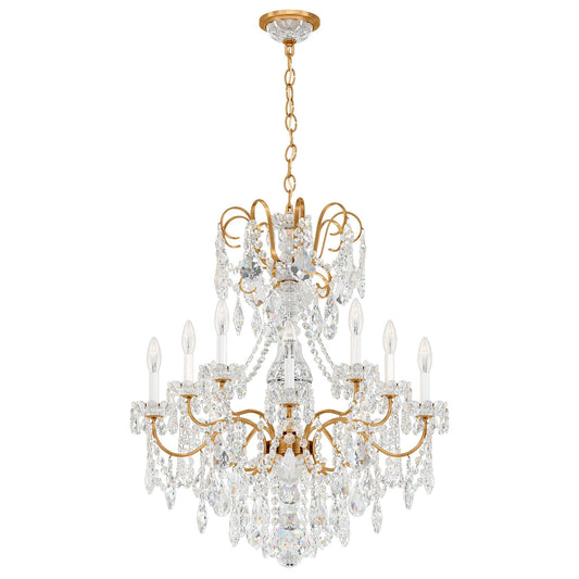 New Orleans 31"H x 28"W 10-Light Crystal Chandelier in Heirloom G