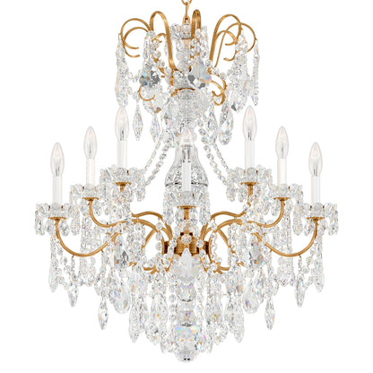 New Orleans 31"H x 28"W 10-Light Crystal Chandelier in Heirloom G