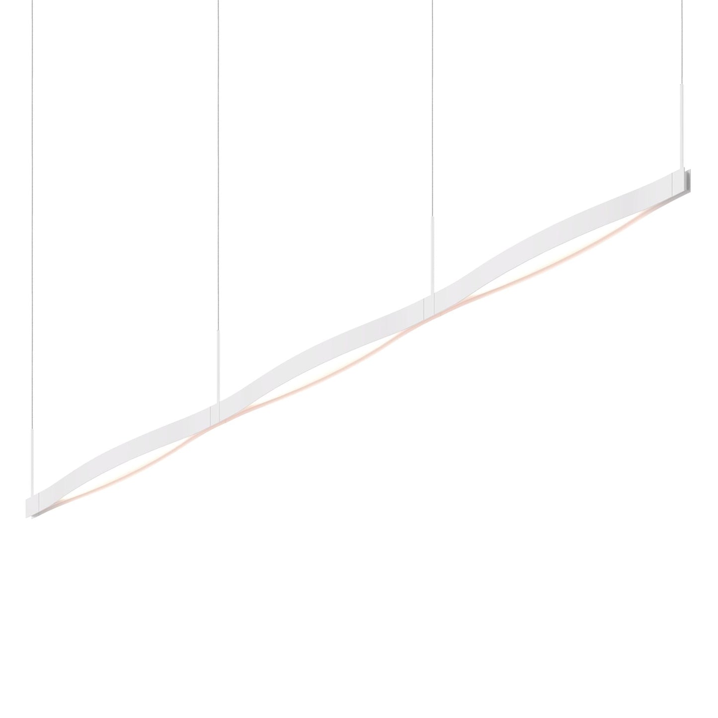 Ola 82" Wide Satin White LED Kitchen Island Light Pendant