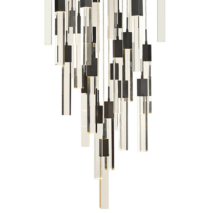 Original Glacier 28" Wide Black Multi-Light LED Pendant