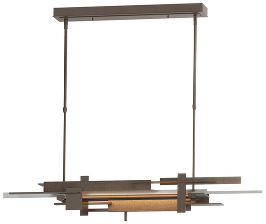 Planar 48.3"W Vintage Platinum Accented Bronze Standard LED Pendant