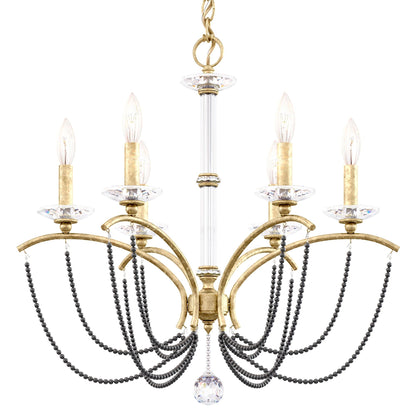 Priscilla 23.5"H x 23.5"W 6-Light Crystal Chandelier in Heirloom
