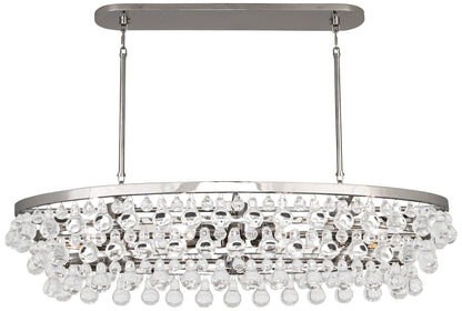 Robert Abbey Bling 42 3/4" Wide Nickel Oval Chandelier