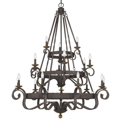 Roseto Kimble 18 Light 48" Wide Taper Candle Chandelier