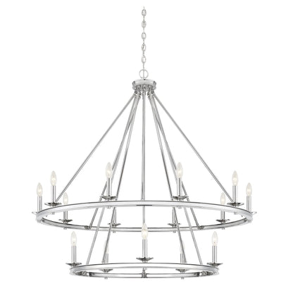 Savoy House Middleton 15 Light 45" Wide Taper Candle Chandelier