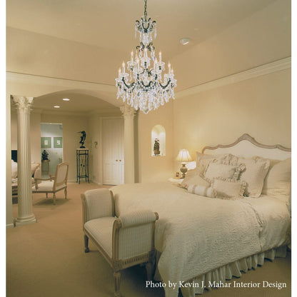 Schonbek La Scala 6 Light 23" Wide Crystal Chandelier