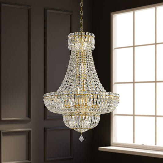 Schonbek Petit Crystal Deluxe Pendant with Optic Crystals