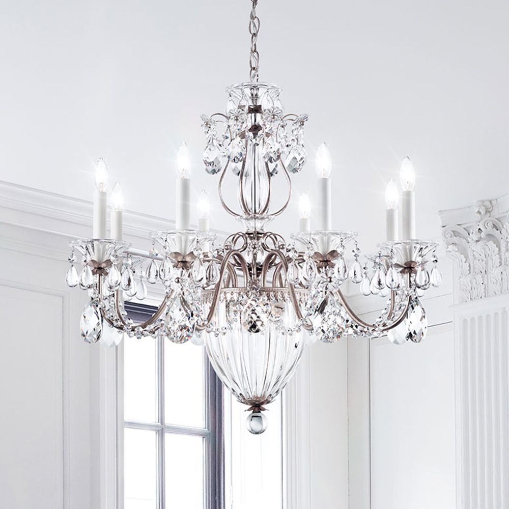 Schonbek Bagatelle 26 1/2"W Antique Silver Chandelier