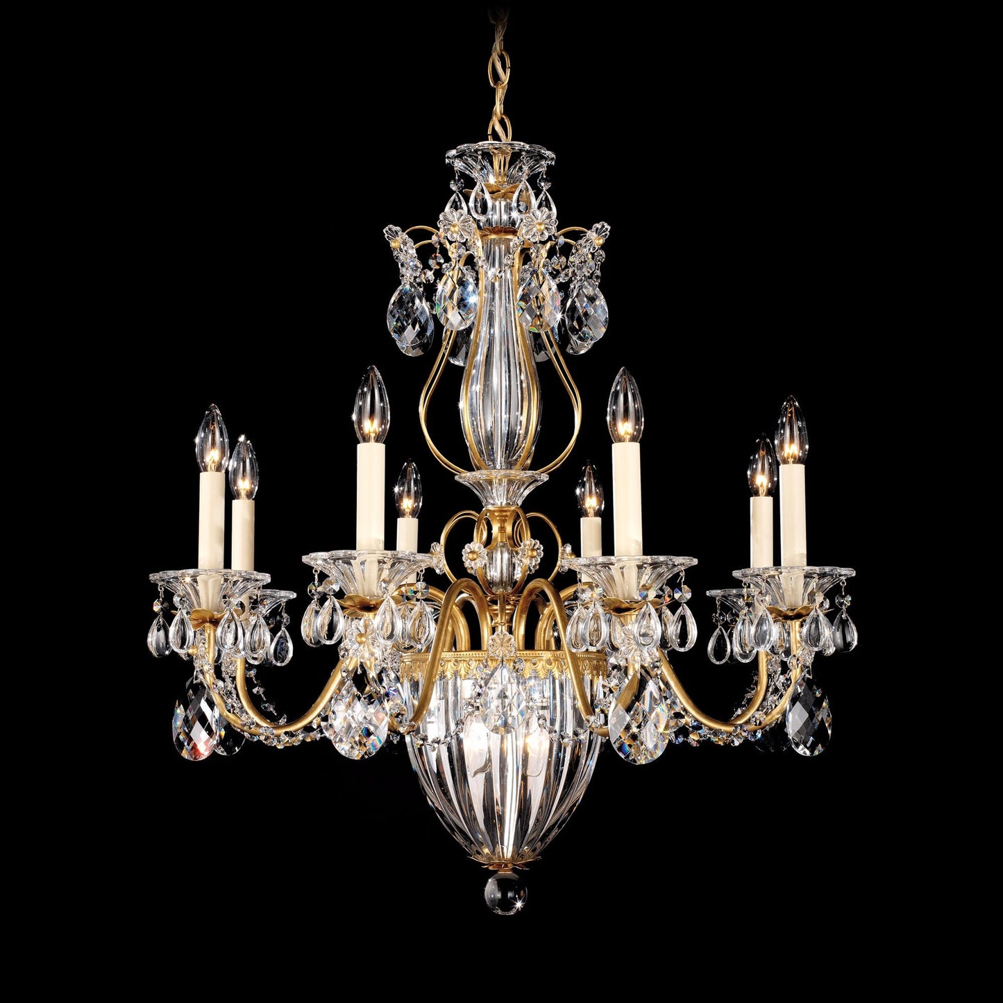 Schonbek Bagatelle 26" Wide Gold Traditional Crystal Chandelier