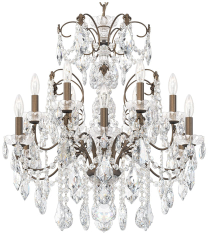 Schonbek Century 30" Wide Etruscan Gold 12-Light Chandelier
