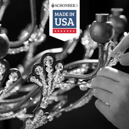 Schonbek La Scala Collection 8-Light Crystal Chandelier