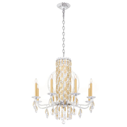 Schonbek Sarella 8 Light 30" Wide Crystal Chandelier with Heritage Crystals