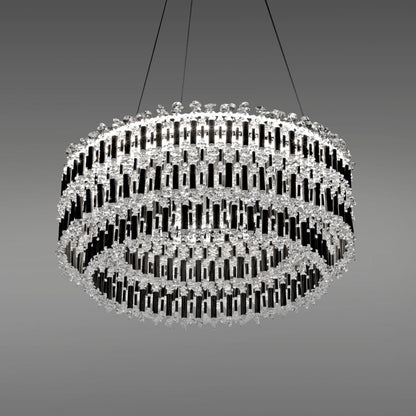 Schonbek Tahitian 25" Wide LED Crystal Drum Chandelier