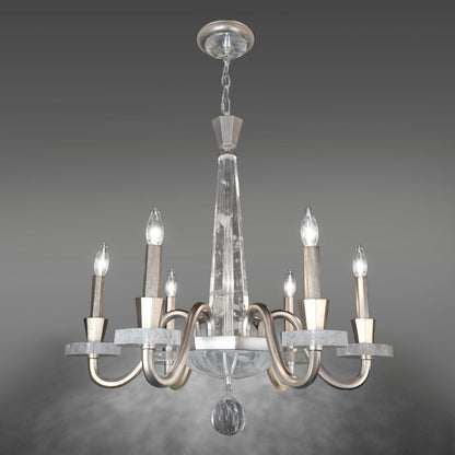 Schonbek Amadeus 6 Light 27" Wide Crystal Candle Style Chandelier