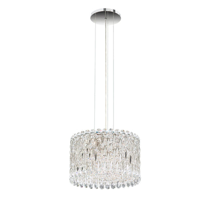 Schonbek Sarella 15" Wide Polished Steel 8-Light Pendant