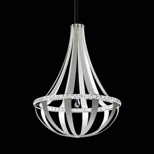 Schonbek Empire 34" Wide LED Crystal Pendant with Clear Swarovski Crystals