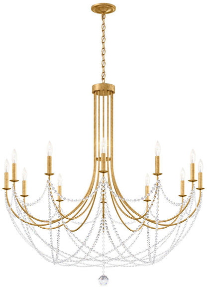 Schonbek Verdana 43"W Heirloom Gold 12-Light Pendant Light