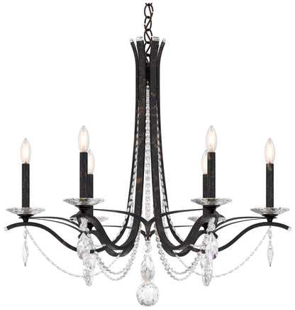 Schonbek Vesca 33" Wide Bronze Crystal Chandelier