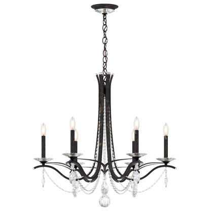 Schonbek Vesca 33" Wide Bronze Crystal Chandelier