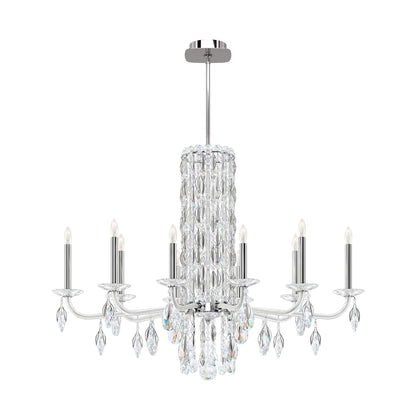 Siena 30"H x 40.5"W 10-Light Crystal Chandelier in Polished Stain