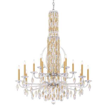 Siena 50.5"H x 40.5"W 17-Light Crystal Chandelier in Heirloom Gol