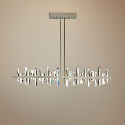 Solitude Large 52"W Gold LED Kitchen Island Light Pendant