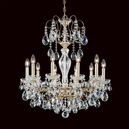 Sonatina 29.5"H x 25.5"W 10-Light Crystal Chandelier in Polished