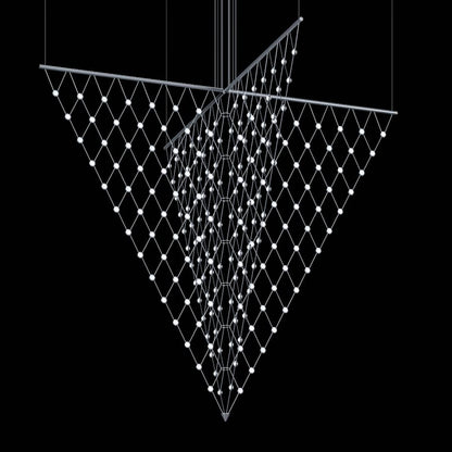 Sonneman Constellation Galaxy Matrix 4 Light 78" Wide LED Suspension Multi Light Pendant