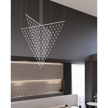 Sonneman Constellation Galaxy Matrix 4 Light 78" Wide LED Suspension Multi Light Pendant