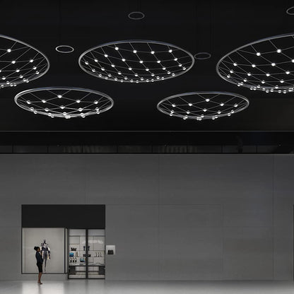 Sonneman Constellation Galaxy Matrix 49" Wide LED Suspension Multi Light Pendant