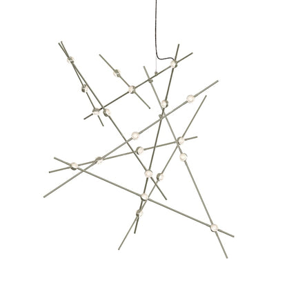 Sonneman Constellation Aquila Major 20 Light 37" Wide LED Abstract Pendant with Clear Acrylic Shades