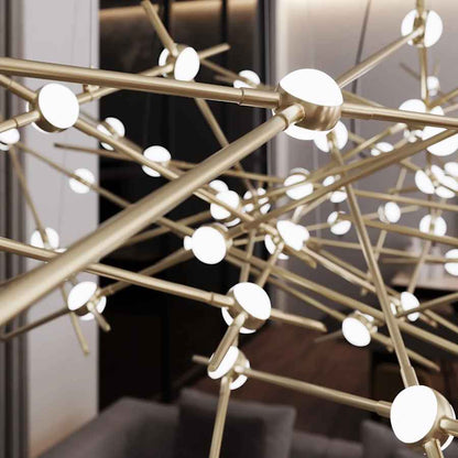 Sonneman Constellation 93" Wide Abstract Chandelier